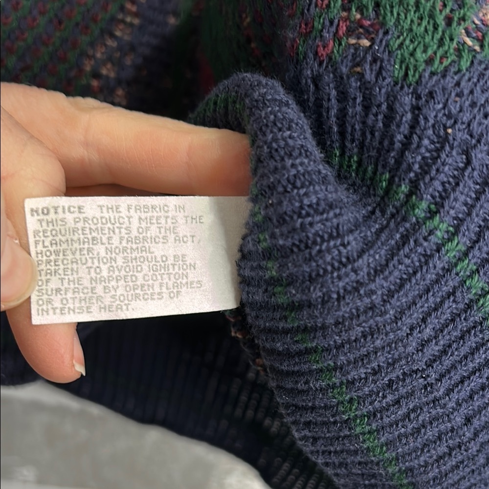 Vintage Golf Sweater Novelty Knit Grandpa Core Crewneck Isle of Cotton Men’s Med - Picture 12 of 14